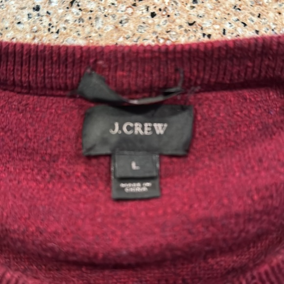 J Crew burgundy sweater. Women’s size large - Picture 2 of 3